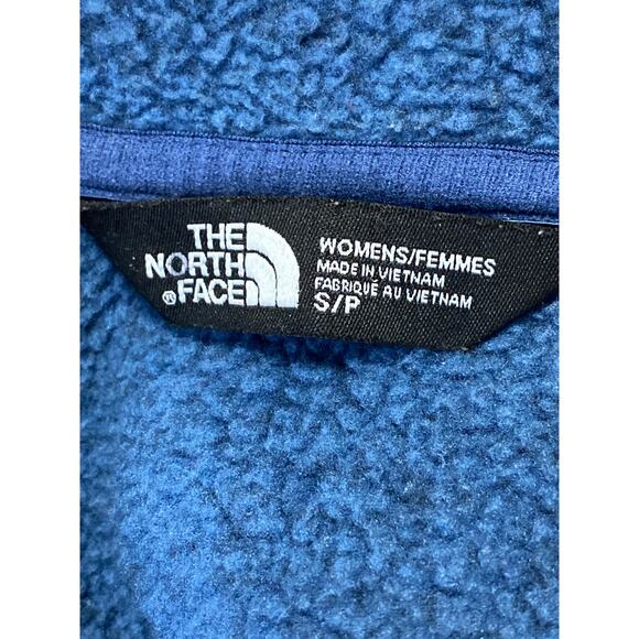 The North Face Crescent Women's Blue Fleece Full-Zip Hooded Hoodie Jacket Size S - Picture 5 of 6
